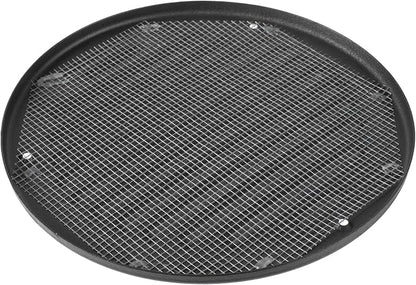 Round Ventilation Grille / 6'' Inch Inside Measurement/Black Metal Air Vent Louver - Inside/Outside use - / 7.25" Inch Outer Measurement