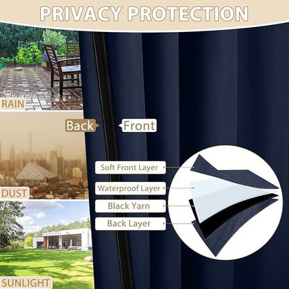 HDCAXKJ Waterproof Outdoor Curtains - Image 5