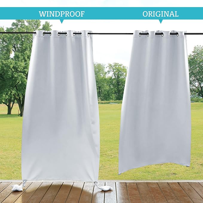 RYB HOME Windproof Outdoor Curtains - Image 2