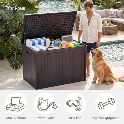 YITAHOME 230 Gallon Extra Large Outdoor Storage Box | Waterproof - Image 6