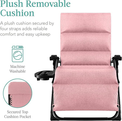 Best Choice Products Oversized Zero Gravity Chair, Folding Outdoor Patio - Image 3