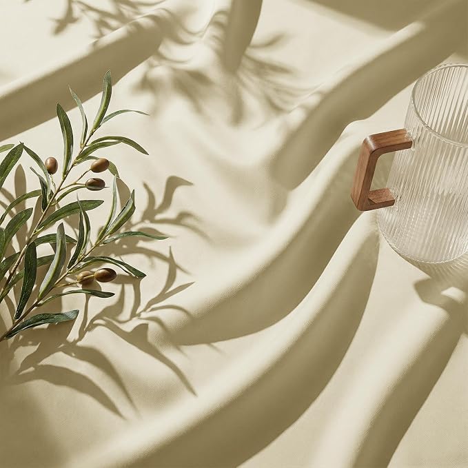 Outdoor Curtains W52 x L95 Inch Cream Beige, 1 Panel | Waterproof Light - Image 8