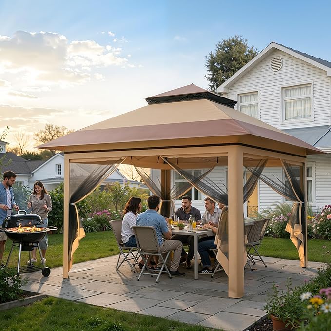 Driftalia 13x13 Pop Up Gazebo for Patio, Deck - Image 6