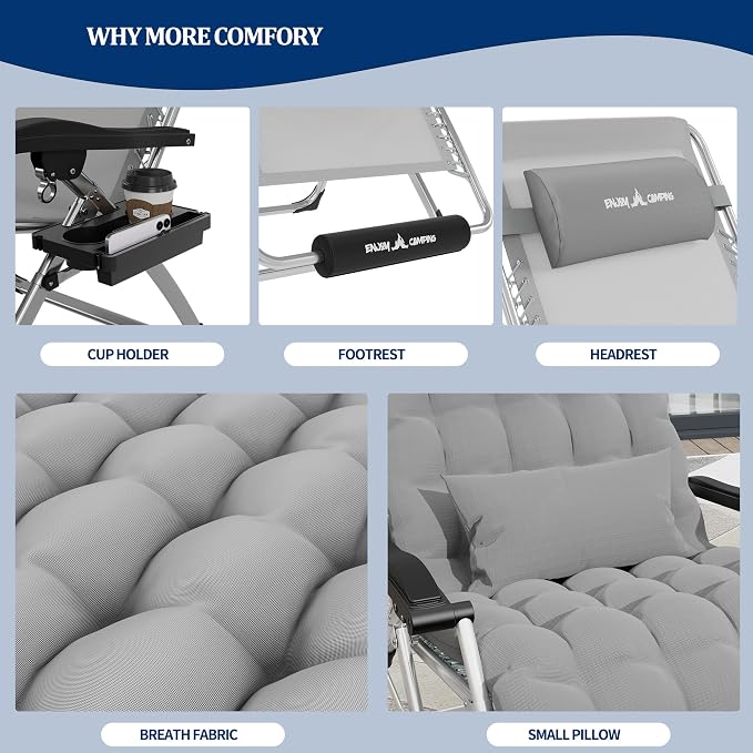 UDPATIO Oversized Zero Gravity Chair Patio Reclining Chairs - Image 5