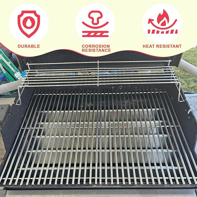 7638 Grill Grates 7636 Flavorizer Bars for Weber Spirit and GS4 Spirit II 300 Series Grills E-310 E-320 E-330 S-310 SP-310 Spirit 2 E310 S-310 Replacement Parts (Front Mount Controls) Stainless Steel