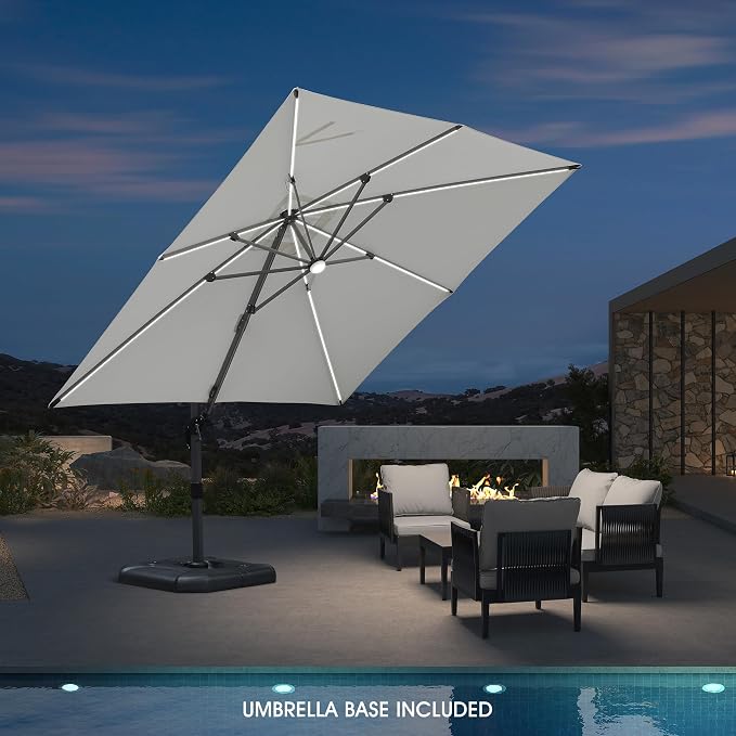 PURPLE LEAF Cantilever Umbrella - Image 2
