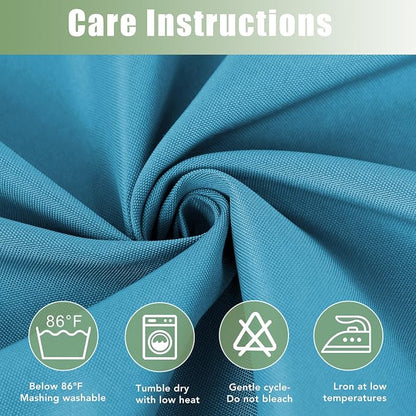 HolidayIdeas Outdoor Curtains for Patio Waterproof 6 Pcs 54x84 Inch Teal | - Image 6