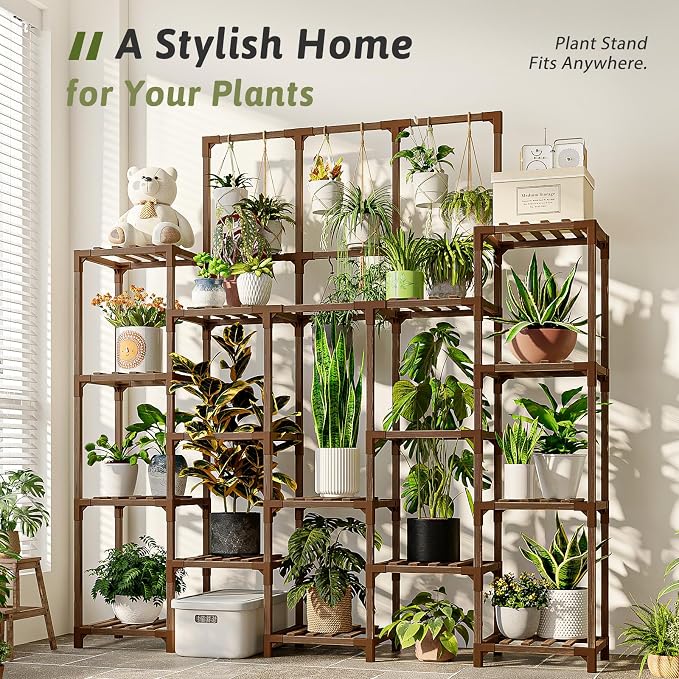 GENTINGBRO Plant Stand Indoor Outdoor 63" Tall Plant Shelf - Image 2