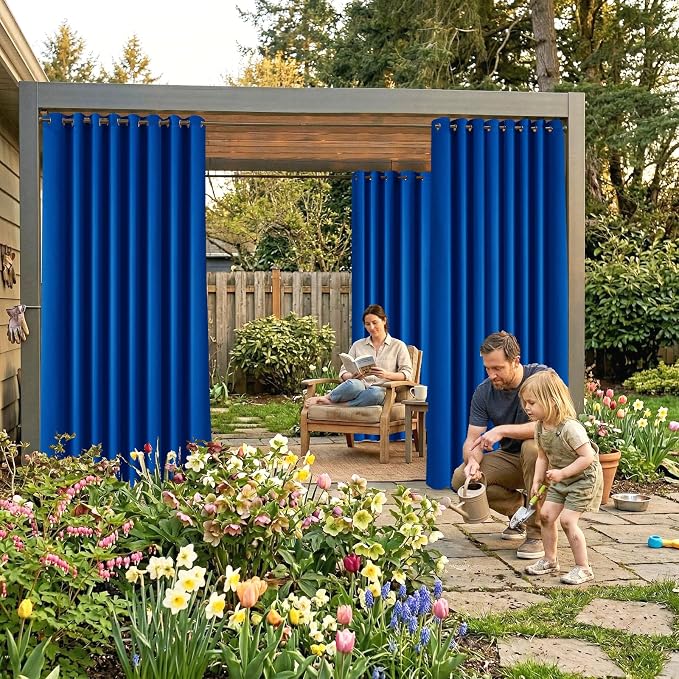 Waterproof Outdoor Curtain W105 x L95 - Image 2