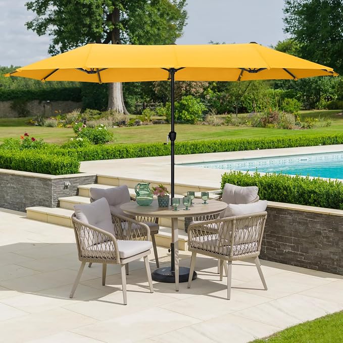 13 ft Large Double-Sided Patio Umbrella, Outdoor Umbrella, Market Umbrella - Image 7