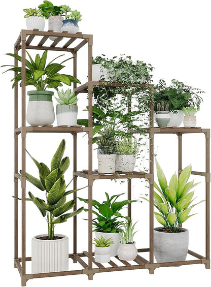 Bamworld Tall Plant Stand Indoor Wood Shelf Outdoor Tiered Rack | by Bamworld