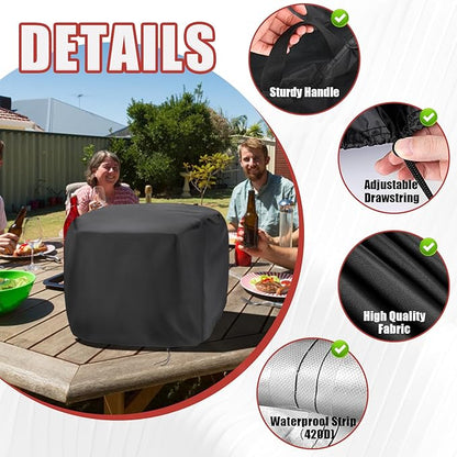 Pizza Oven Cover for CHEFMAN Indoor Pizza Oven,Waterproof 12in Pizza Oven Indoor Outdoor Covers - 19"L x 17"W x 11"H,Black