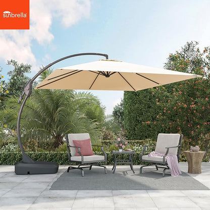 Grand patio 10x10 FT Sunbrella Square Cantilever Umbrella - Image 2