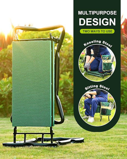 KVR Garden Bench for Kneeling and Sitting Foldable Garden Kneeler and Seat - Image 6