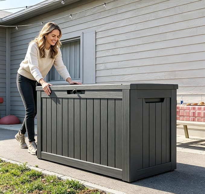 120 Gallon Resin Deck Box, Package Delivery Box - Image 9