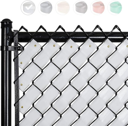 Chain Link Fence Privacy Tape (Arctic White)