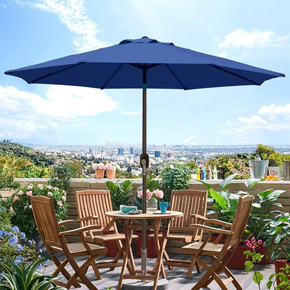 9' Outdoor Patio Umbrella, Outdoor Table Umbrella, Yard Umbrella, Market - Image 5