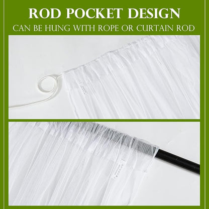 RYB HOME Mosquito Net Outdoor Curtains - Image 5