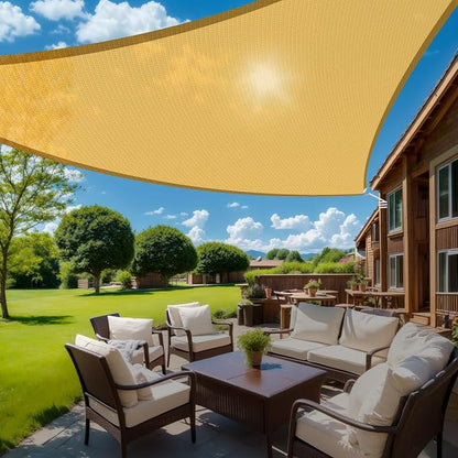 HappyTrends Sun Shades Outdoor Patio, Shade Sail UV Protection Beach Canopy | by HappyTrends