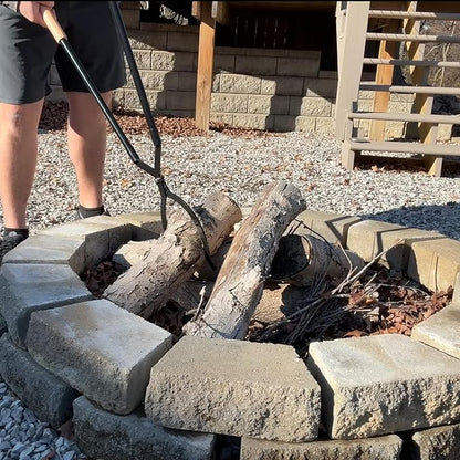 42" Fire Tongs Firewood Log Grabbers and Fire Poker Set, Portable Detachable Heavy Duty Large Fire Tongs Fire Poker Tools Set for Fire Pit, Fireplace, Camping, Bonfires Outdoor/Indoor