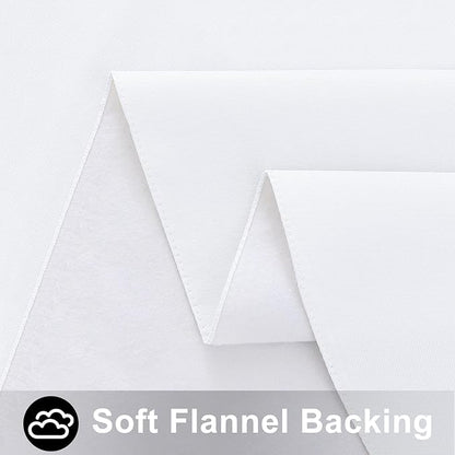Smiry Rectangle Table Cloth 60x120 Inch, Waterproof Wipeable Vinyl Tablecloths Protector, Oil Spill Proof Plastic Table Cover for Dining, Picnic, Camping, Outdoor, White