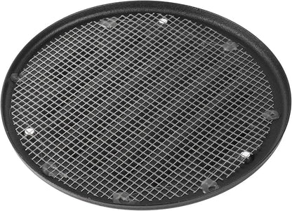 Square Ventilation Grille / 5" Inch Inside Measurement/Black Metal Air Vent Louver - Inside/Outside use/Ø 5.25" Inch Outer Measurement