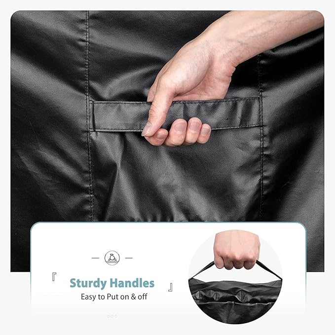 SHINESTAR Square Fire Pit Cover, Fits for 36-40 Inch Gas Fire Table, Waterproof and Windproof, 40 x 40 x 20 Inches, Black