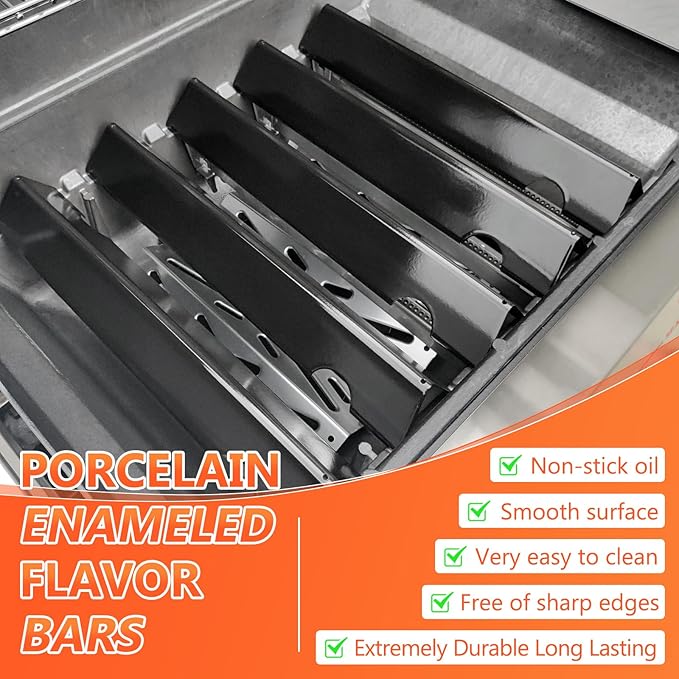 Genesis II Flavorizer Bars for Weber Genesis II 300, Genesis ii E-310 ii E-315 ii E-335 ii S-310 ii S-335 ii SE-335 Grills, Porcelain Enameled 66795 Flavorizer Bars for Weber Genesis II Grill Parts