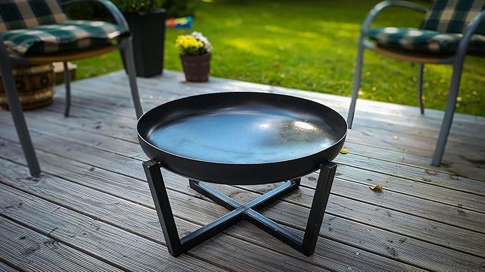 Fire Pit Redwood 39" Outdoor Fire Bowl, Steel Firepit for Patio, Backyard & Garden (39" Redwood)