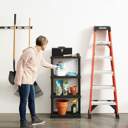 Gracious Living Light Duty Storage Shelves, Knect-A-Shelf 4-Shelf Ventilated - Image 2