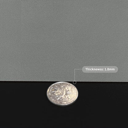 Leather Desk Mat,1.8mm Thick,15.75x63 Inch Desk Cover,Desk Protector Mat,Dresser Cover Top,Vanity Cover,Vanity Cover Top Protector,Black Table Protector(Black+Gray,15.75x63)