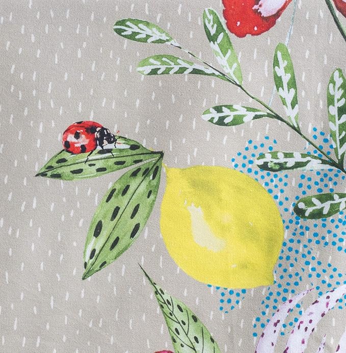 Maison d' Hermine Table Cloth Rectangle Table 100% Cotton 70 x 108 Inches Tablecloth Reusable Decorative for Dining Room, Farmhouse, Home, Party, Festive & Wedding Spring Summer - Jardin D'Ete - Fog
