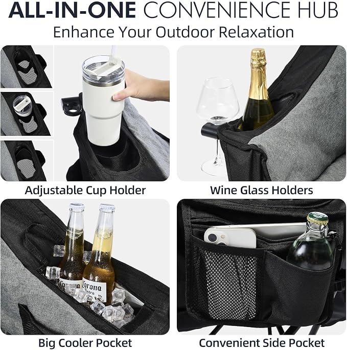 Oversized Camping Chair for Adults 2 Pack - Image 4