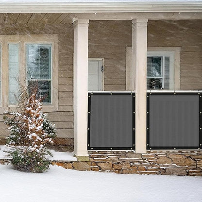 UPGRADE Fence Privacy Screen 4' x 50' Fence Commercial Shade Cover with Brass Grommets Heavy Duty Perfect for Outdoor Back Yard-Dark Grey, Customizable