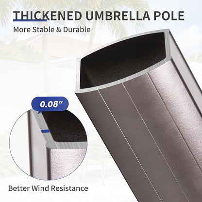 10 X 13 FT Cantilever Patio Umbrella - Image 7