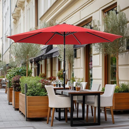 OLIXIS 9ft Patio Table Umbrella, Outdoor Patio Umbrella - Image 8