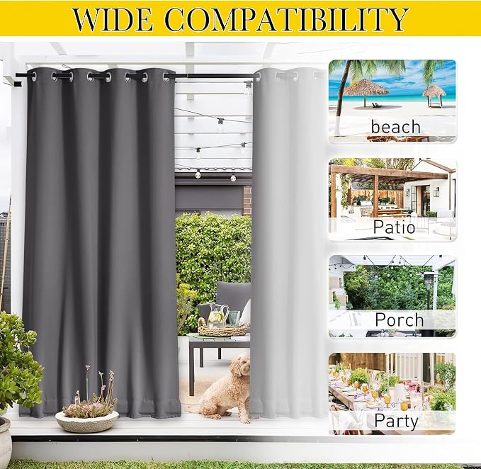 NICETOWN Windproof Outdoor Curtains - Image 7