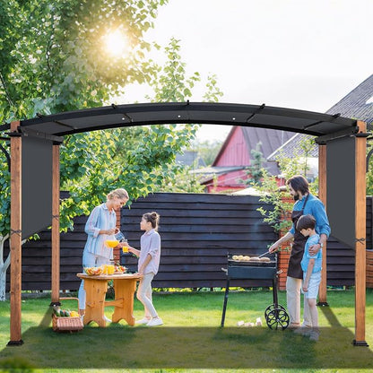 17' x 6.8' Waterproof Pergola Canopy Replacement Cover, Dark Gray | Waterproof - Image 7