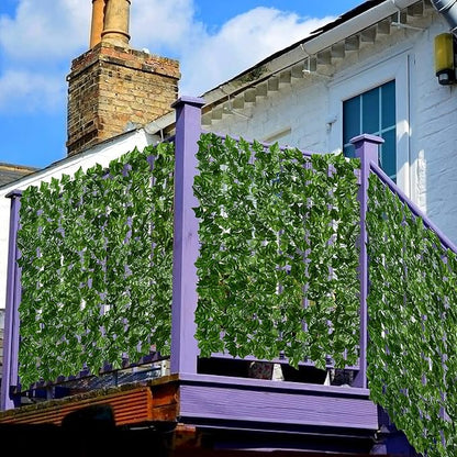 DearHouse Artificial Ivy Privacy Fence, 157.5x39in Artificial Hedges Fence and Faux Ivy Vine Leaf Decoration for Outdoor Decor, Garden Decor