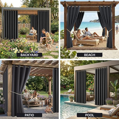 DIVA EN CAMINO DEC Outdoor Patio Curtain Waterproof Darkening Thermal Insulated - Image 9