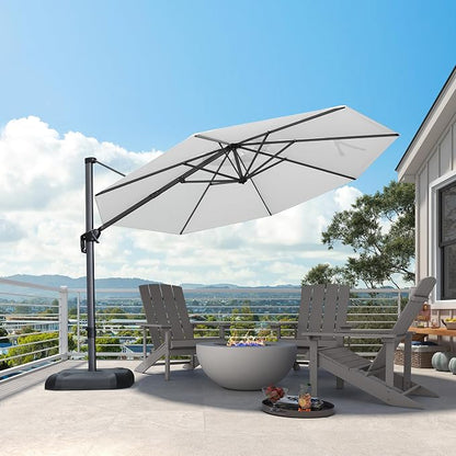 PURPLE LEAF Patio Outdoor Umbrella 11 Feet Round - Image 2