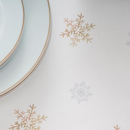 Maison d' Hermine Table Cloth Round Table 100% Cotton 63 Inches Fall Tablecloth Reusable Everyday Use for Thanksgiving Christmas Decorations Dining Farmhouse Party (Deer in The Woods)