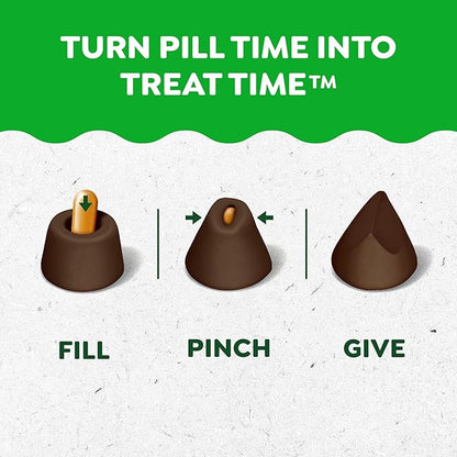 Greenies Pill Pockets for Dogs, Large Size Soft Dog Treats, Hickory Smoke Flavor, 15.8 oz. Pouch
