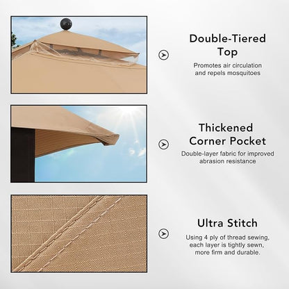 MASTERCANOPY 10x12 ft Replacement Canopy Top - Image 4