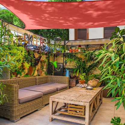 AsterOutdoor Sun Shade Sail Rectangle 12' x 16' UV Block Canopy - Image 9