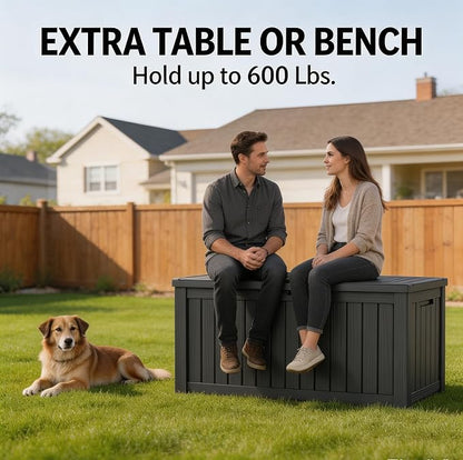 150 Gallon Resin Deck Box, Package Delivery Box - Image 7