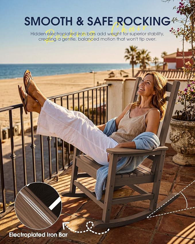 Oversized Outdoor Rocking Chair - Image 9