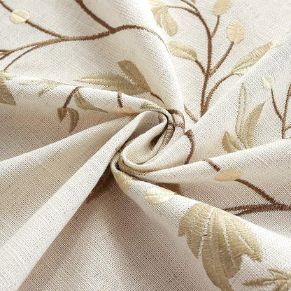 Pahajim Rustic Linen Tablecloth Cotton Waterproof Table Cloth for Kitchen Dining with Tassel Rectangle Tablecloths Rectangle/Oblong, 55''x 87'', 6-8 Seats