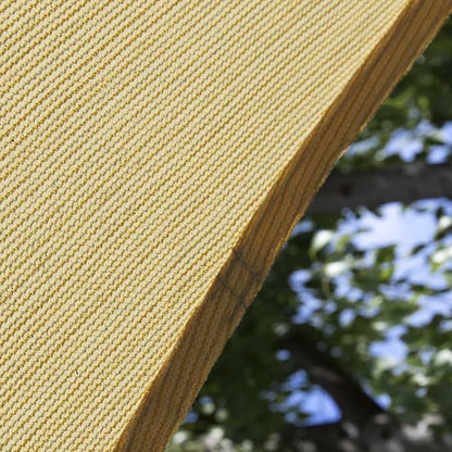 Amgo Custom Size 7' x 8' x 10.6' Sand Beige Right Triangle Sun Shade Sail - Image 9