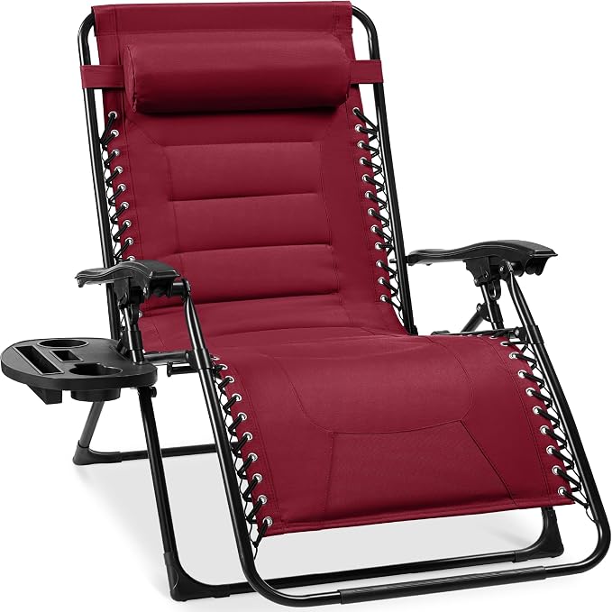 Best Choice Products Oversized Padded Zero Gravity Chair, Folding Outdoor Patio by Unknown